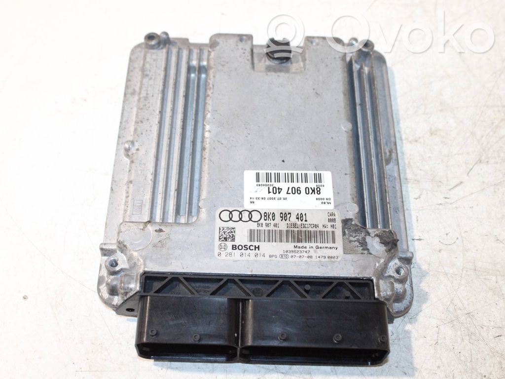 Engine control unit/module   8K0907401,0281014014
