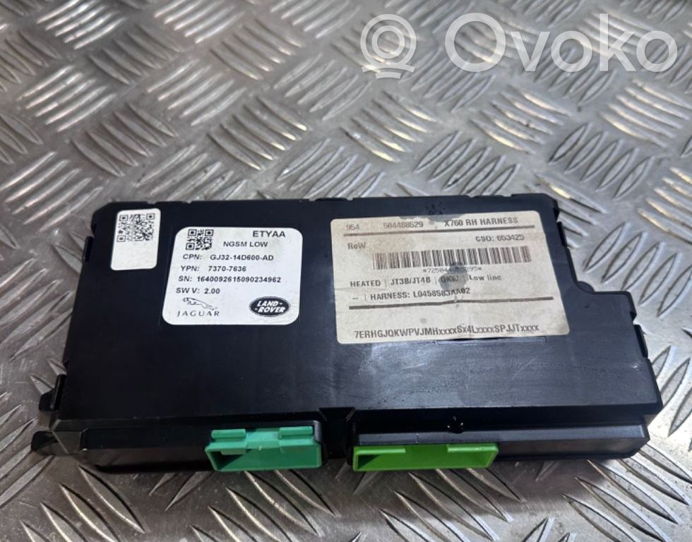 Jaguar XE Modulo di controllo sedile 