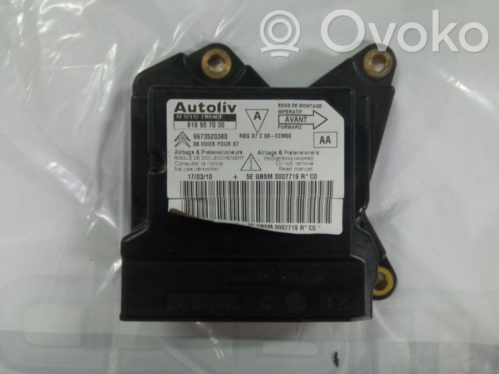 Airbag control unit/module   619907000
