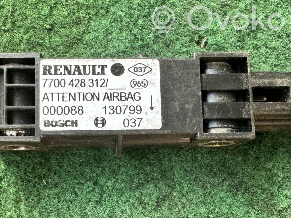 Renault Clio II Sensor impacto/accidente para activar Airbag 