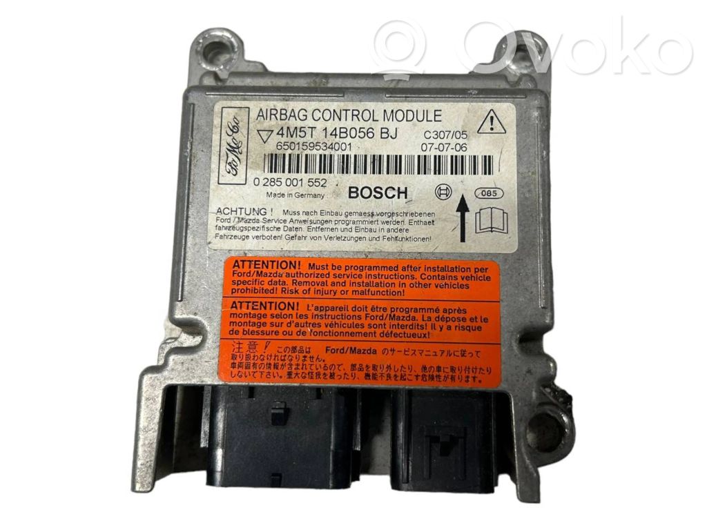 Airbag control unit/module   4M5T14B056BJ,0285001552