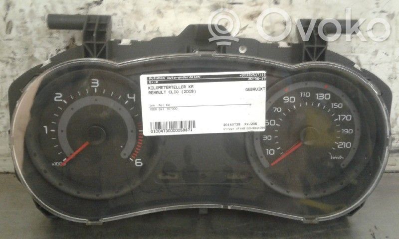 Renault Clio III Speedometer (instrument cluster) 