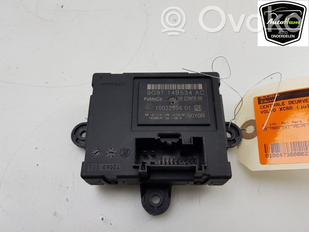 Volvo XC60 Oven keskuslukituksen ohjausyksikön moduuli 