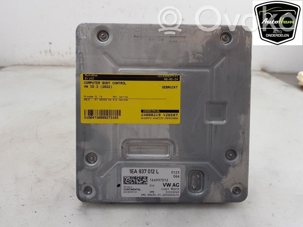 Volkswagen ID.3 Muut ohjainlaitteet/moduulit 