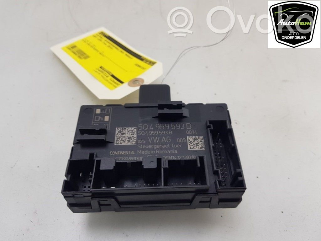 Door central lock control unit/module   5Q4959393B,5Q4959593B,5Q4959393B,5Q4959393C,5Q4959593B,5Q4959593C,5Q4959593CZ00