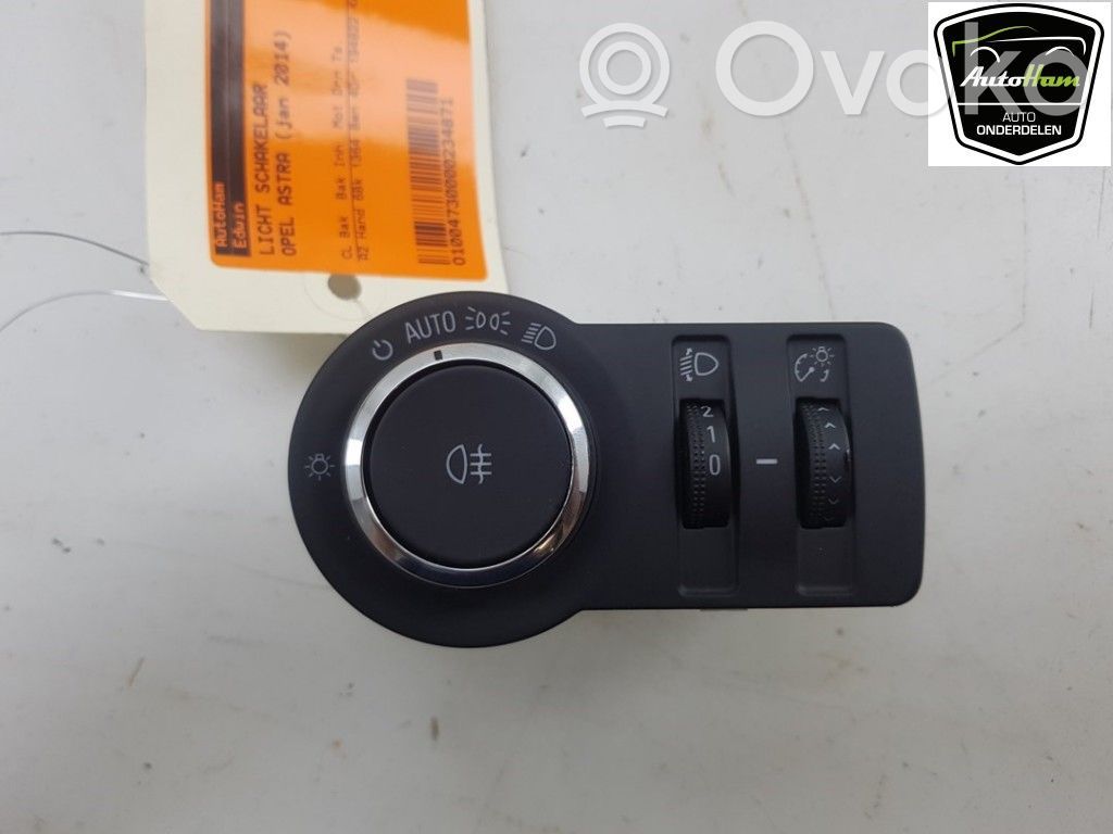 Opel Astra J Interrupteur d’éclairage 