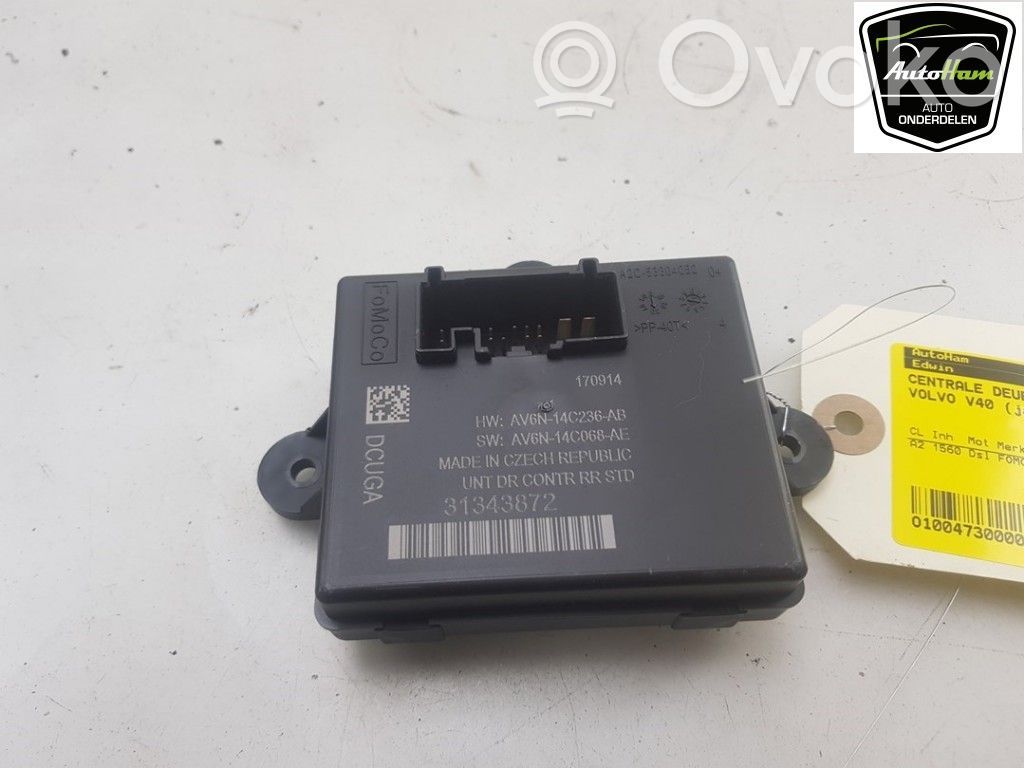 Volvo V40 Door central lock control unit/module 