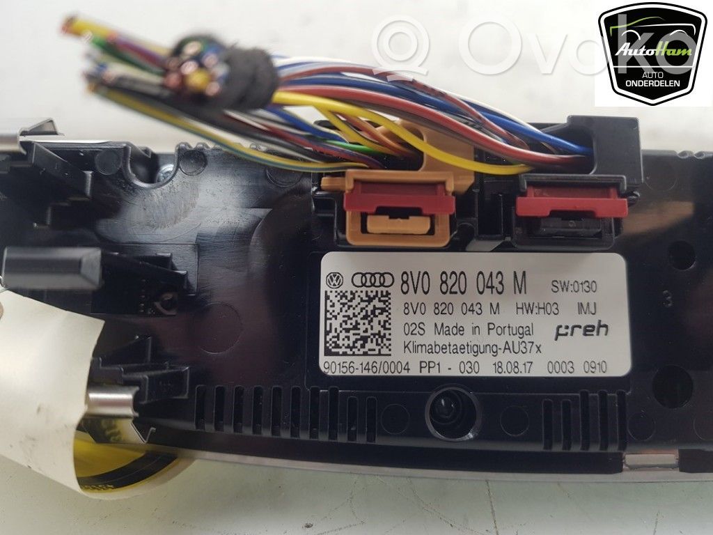 Audi A3 S3 8V Climate control unit 