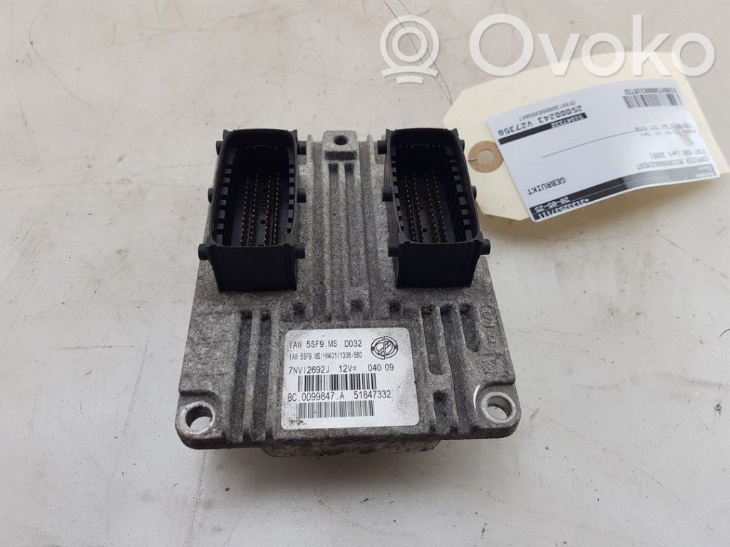 Engine control unit/module   51847332,51829843,51847332,51829843,51847332