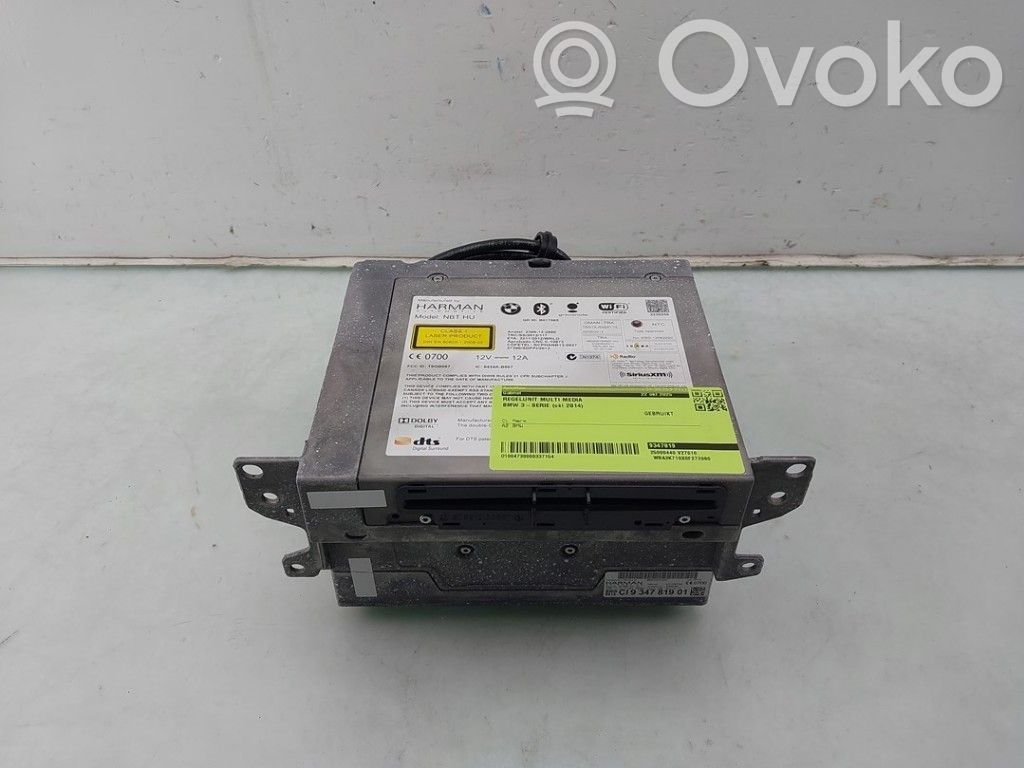 BMW 3 F30 F35 F31 Console centrale, commande de multimédia l'unité principale 