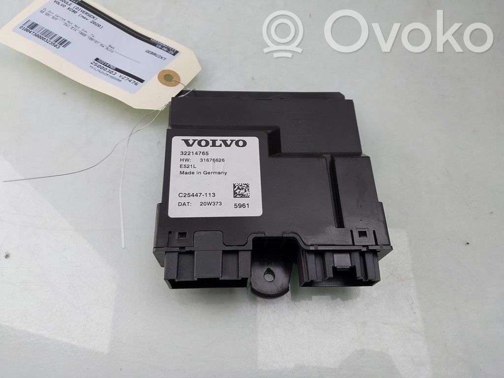 Volvo XC90 Trunk lid opening control unit 