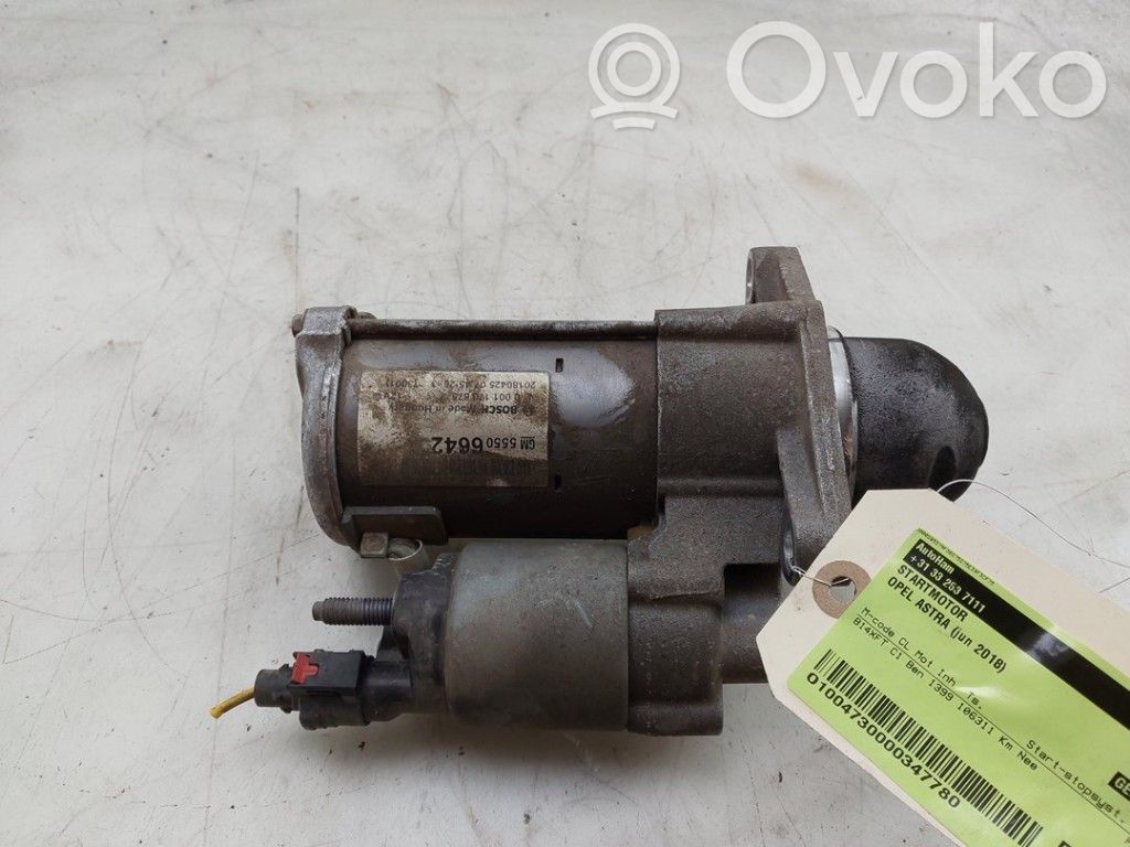 Opel Astra K Motor de arranque 