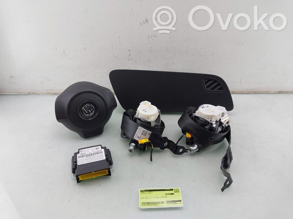 Volkswagen Polo V 6R Poduszki powietrzne Airbag / Komplet 