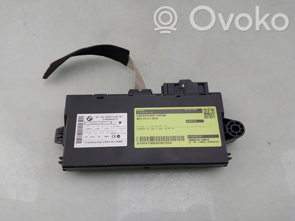BMW Z4 E89 Other control units/modules 
