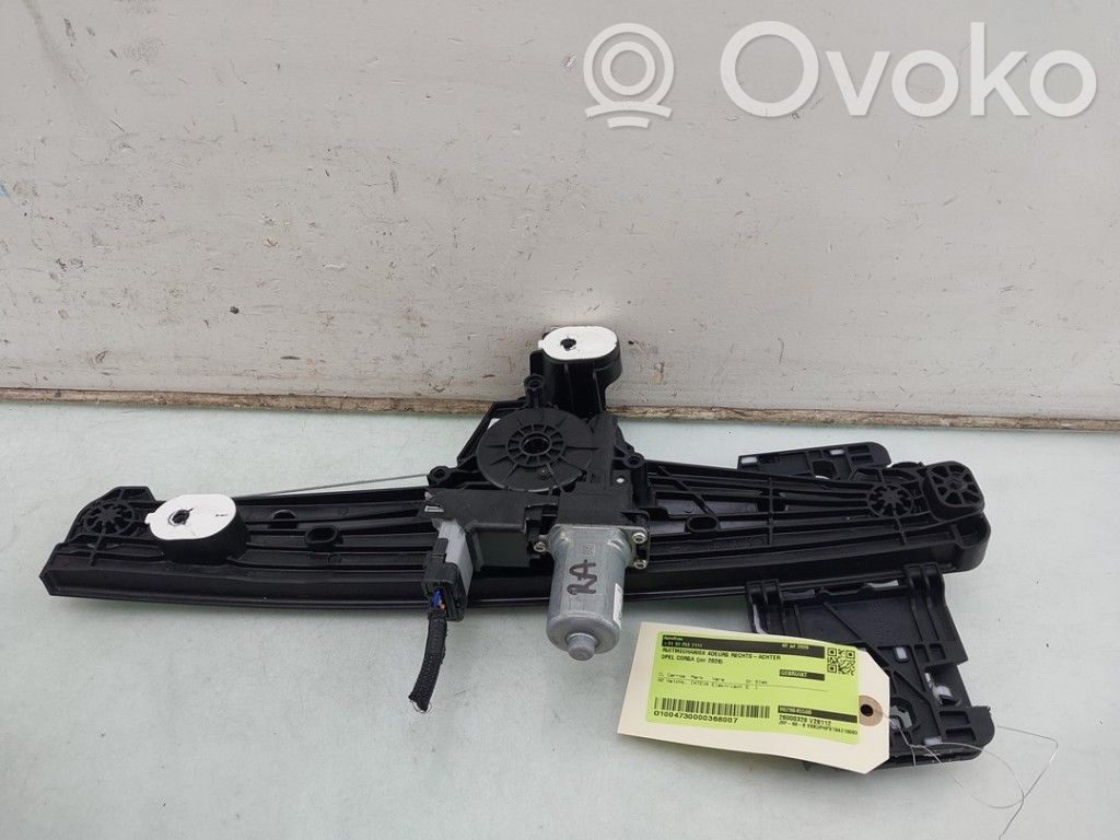 Opel Corsa F Regulador manual de la ventanilla trasera