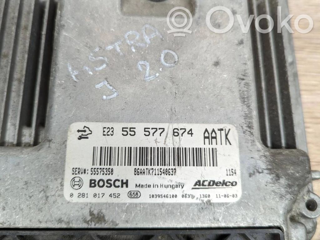 Engine control unit/module   55577674,55575350,0281017452