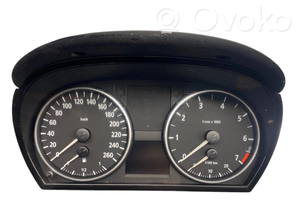 BMW 3 E90 E91 Spidometras (prietaisų skydelis) 