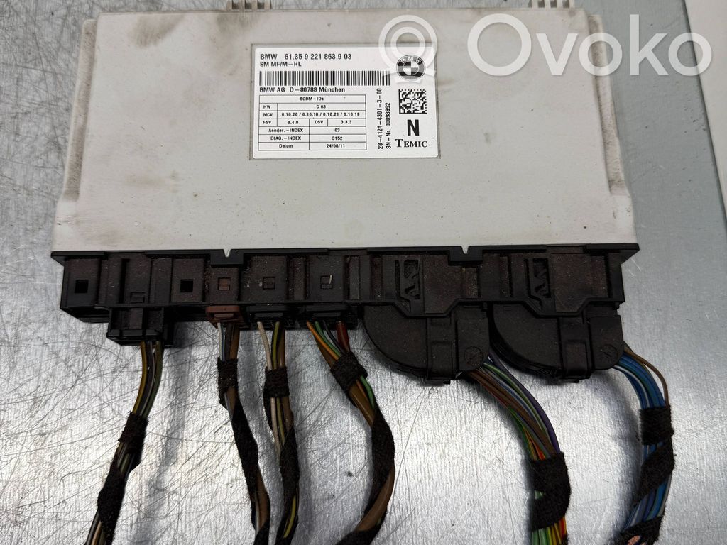 BMW X6 E71 Istuimen säädön moduuli 