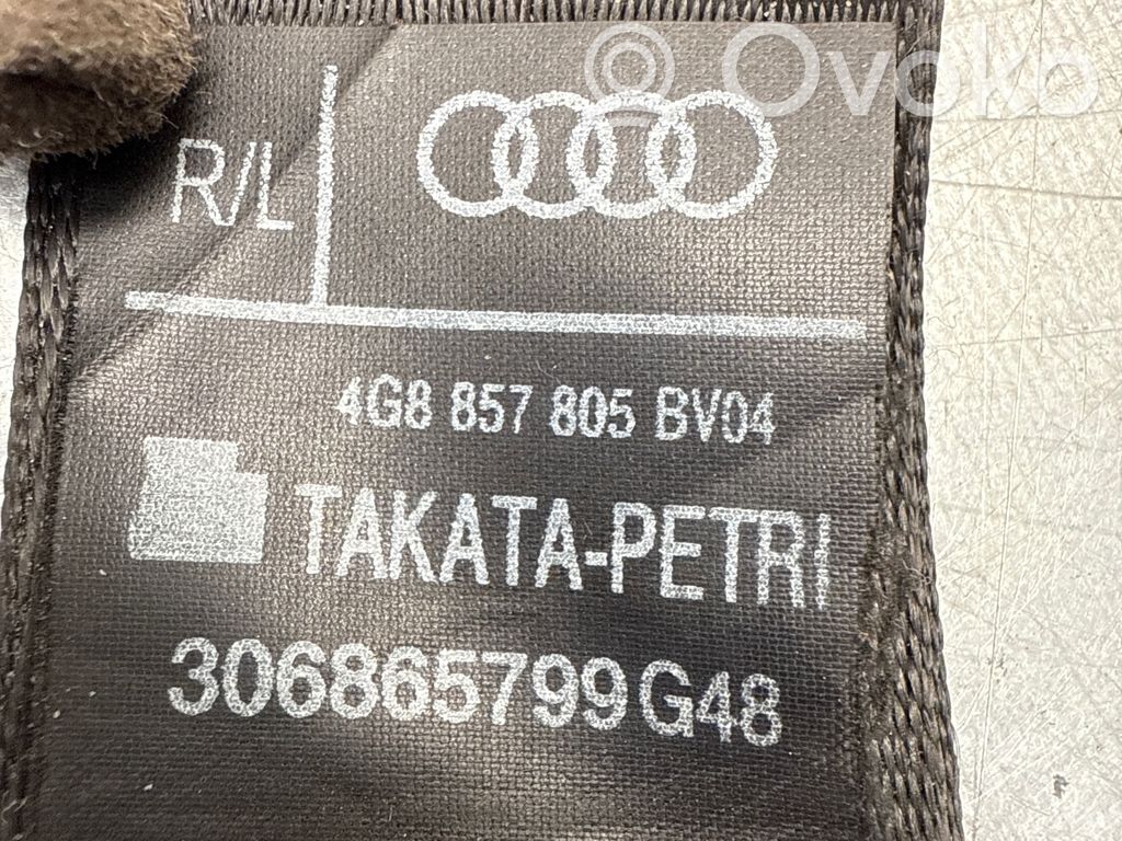 Audi A6 C7 Pas bezpieczeństwa fotela tylnego 
