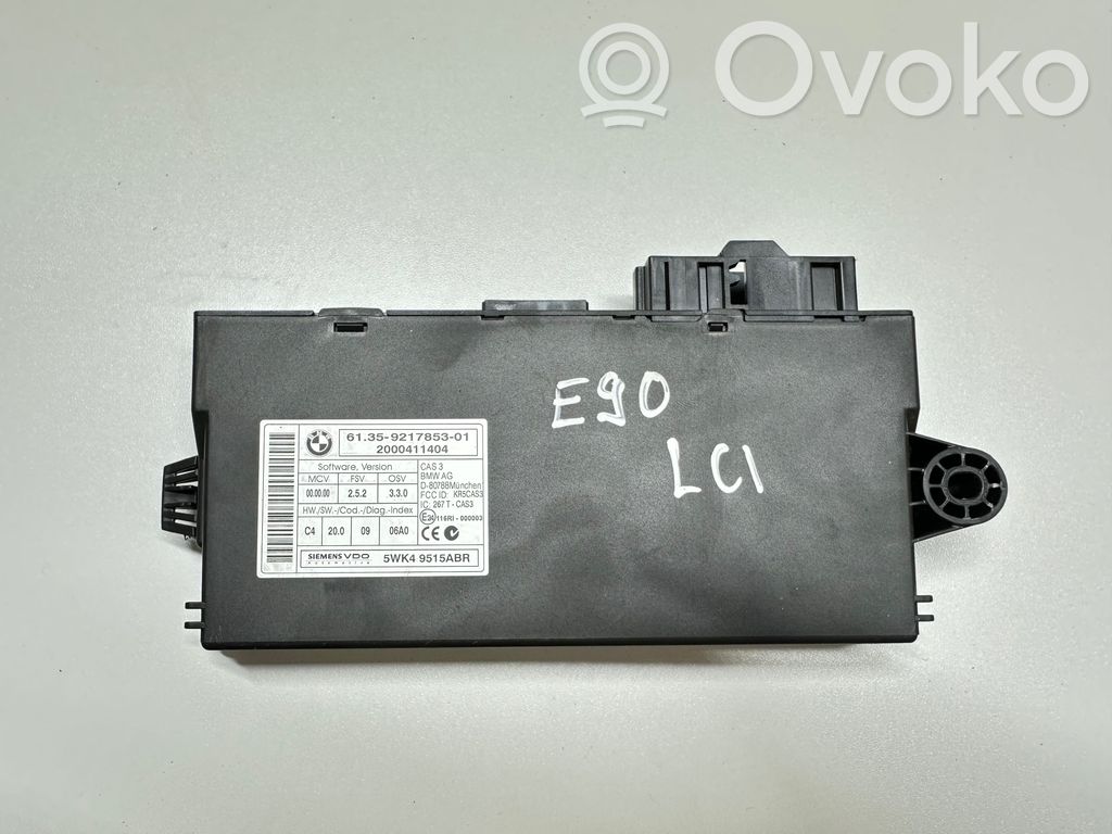 BMW 3 E90 E91 CAS valdymo blokas/ modulis 