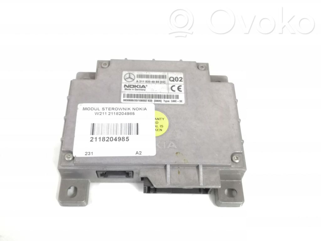 Mercedes-Benz E W211 Voice control module 