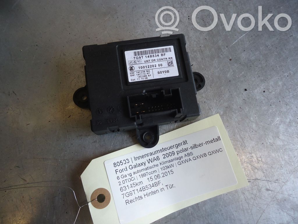 Autres unités de commande / modules   7G9T14B534BF,7G9T14B534BF,7G9T14B534BF
