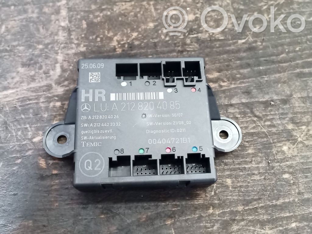 Mercedes-Benz E W212 Other control units/modules 
