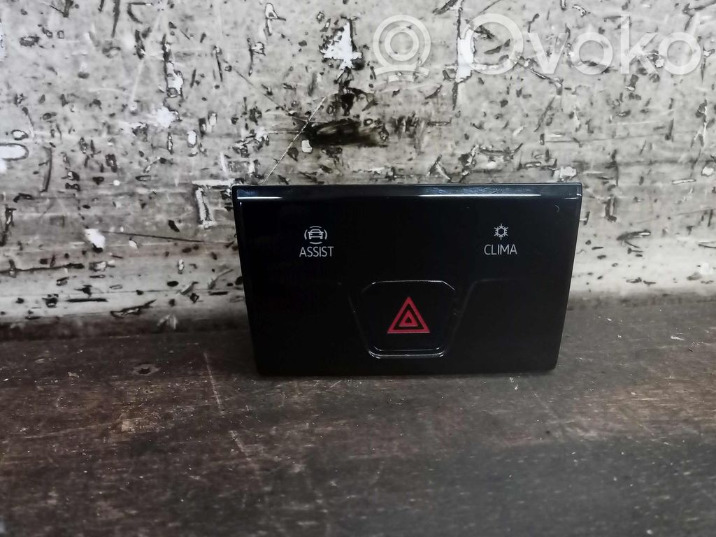 Volkswagen Caddy Botón interruptor de luz de peligro 
