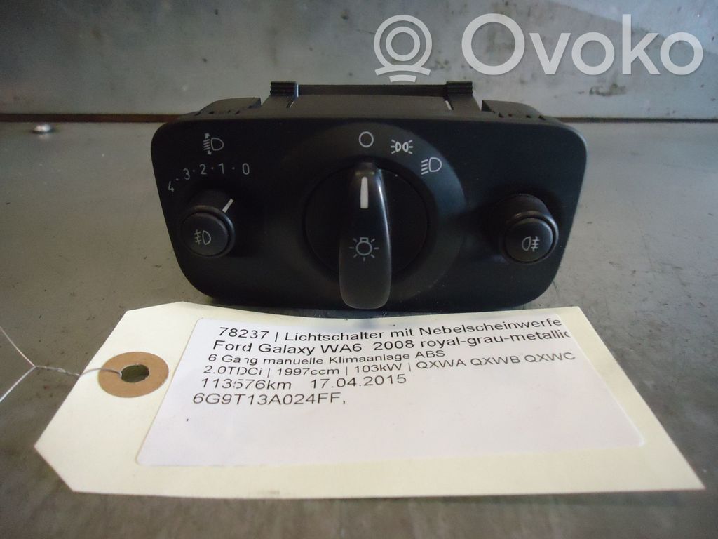 Ford Galaxy Light switch 