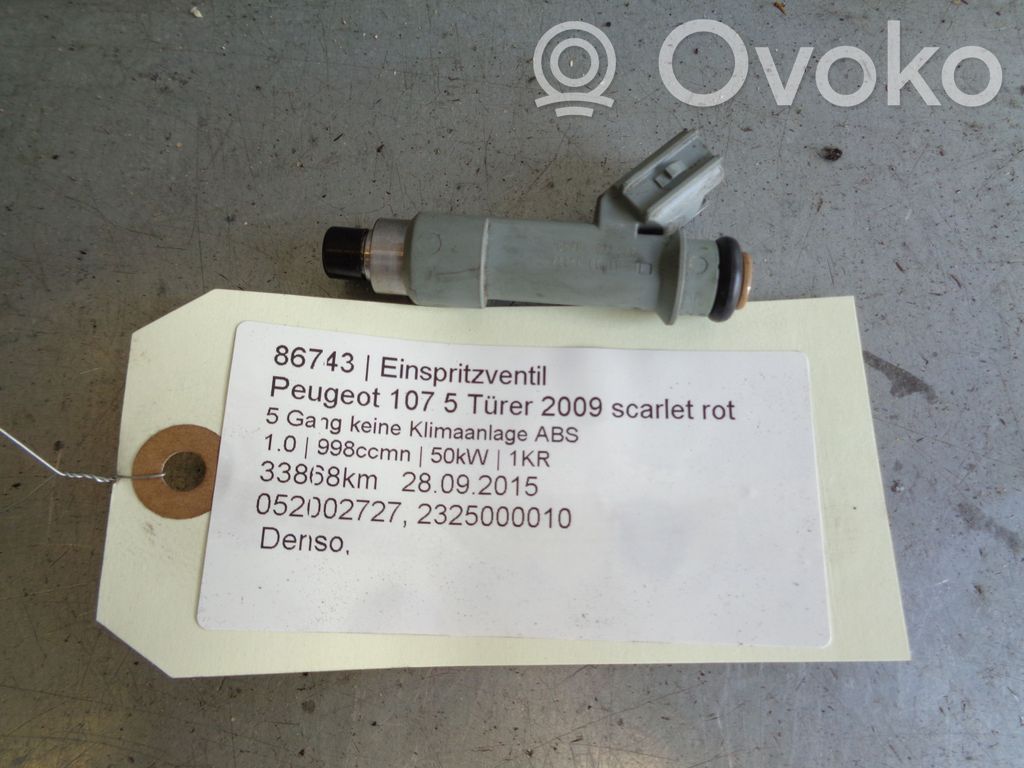 Peugeot 107 Injector combustibil 
