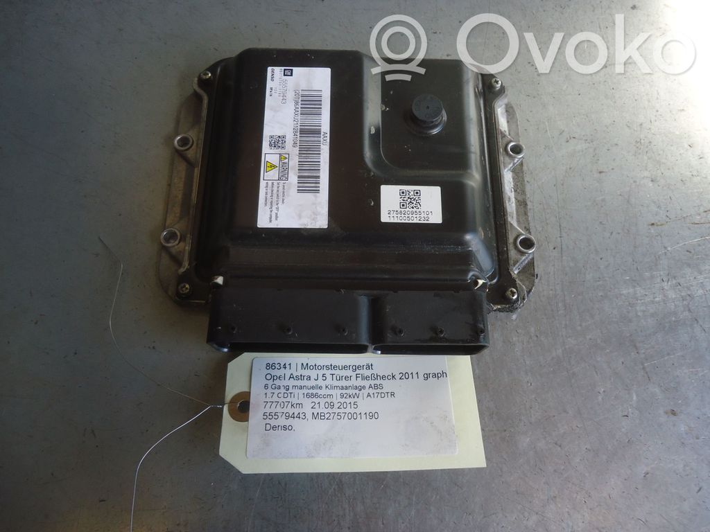 Opel Astra J Variklio valdymo blokas 
