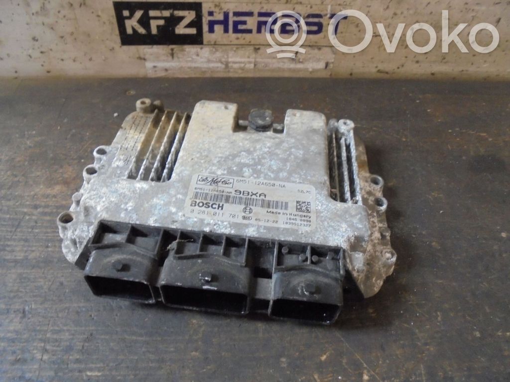 Engine control unit/module   6M5112A650NA,6M5112A650NA,0281011701,0281011701,6M5112A650NA,9BXA