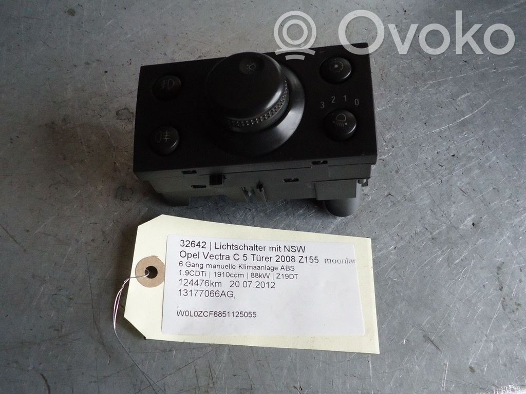 Opel Vectra C Light switch 
