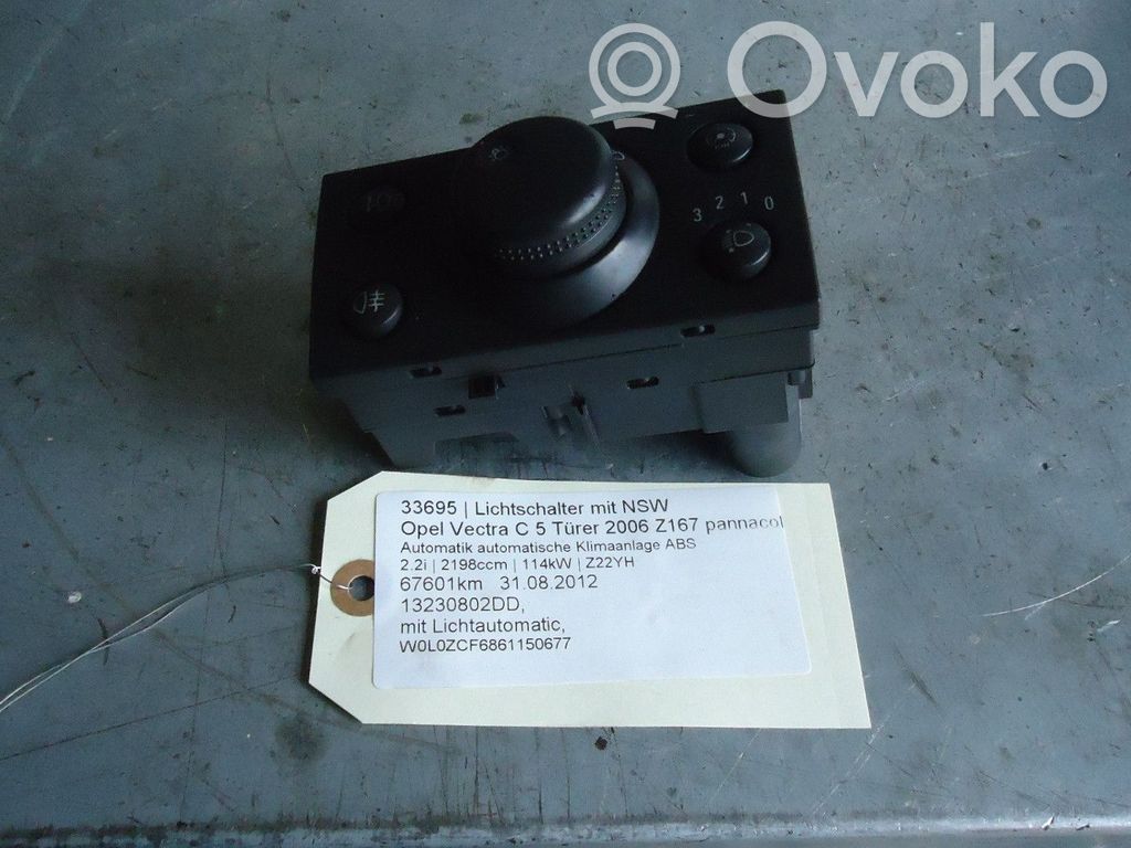 Opel Vectra C Interruptor de luz 