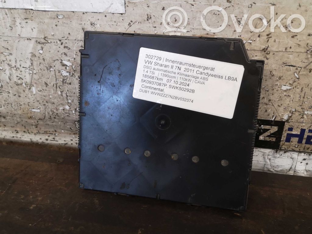 Other control units/modules   5K0937087P,5WK50292B,5K0937087P,5WK50292B