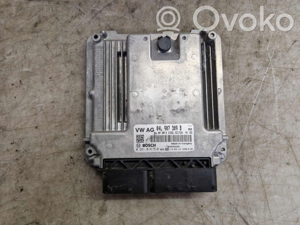Engine control unit/module   04L907309B,0281018510,0281018510,04L906021P,04L907309B,5G0
