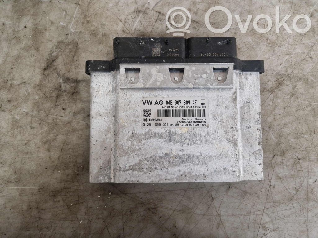 Engine control unit/module   04E907309AF,0261S09531,0261S09531,04E906027BB,04E907309AF,6C0