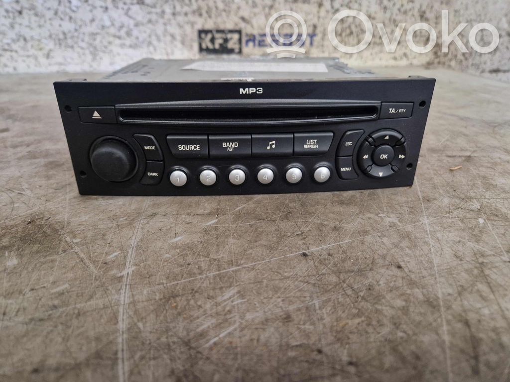 Peugeot 207 Navigation unit CD/DVD player 
