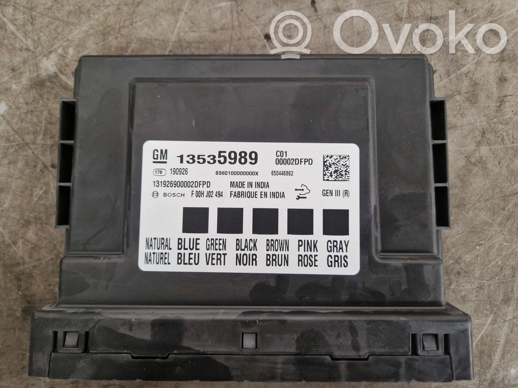 Autres unités de commande / modules   13535989,13518593,13518593,13535989