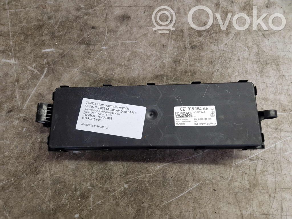 Volkswagen ID.3 Otras unidades de control/módulos 