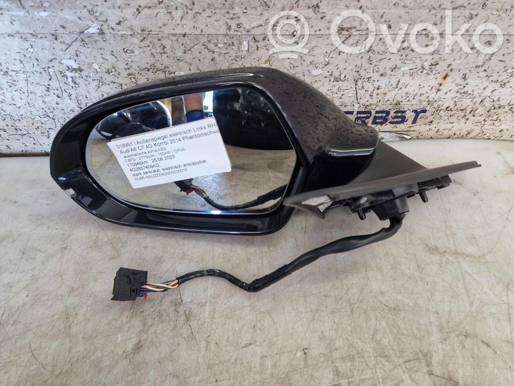 Audi A6 S6 C7 4G Specchietto retrovisore elettrico portiera anteriore 