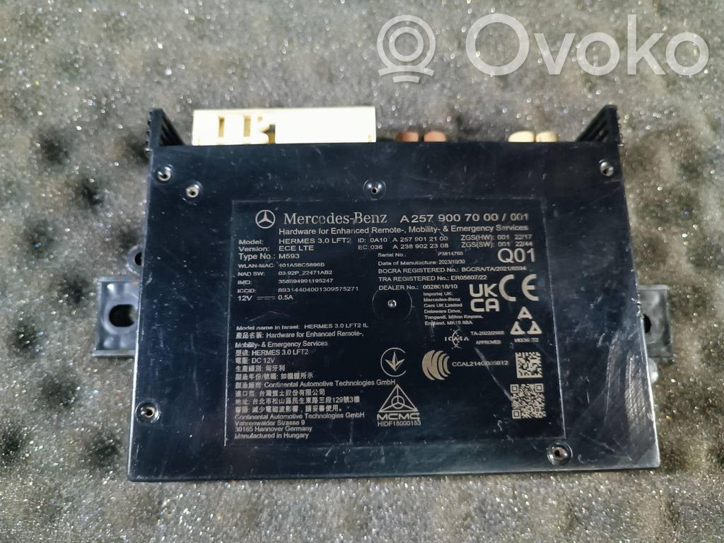 Mercedes-Benz CLS W257 Bluetooth Modul Steuergerät 
