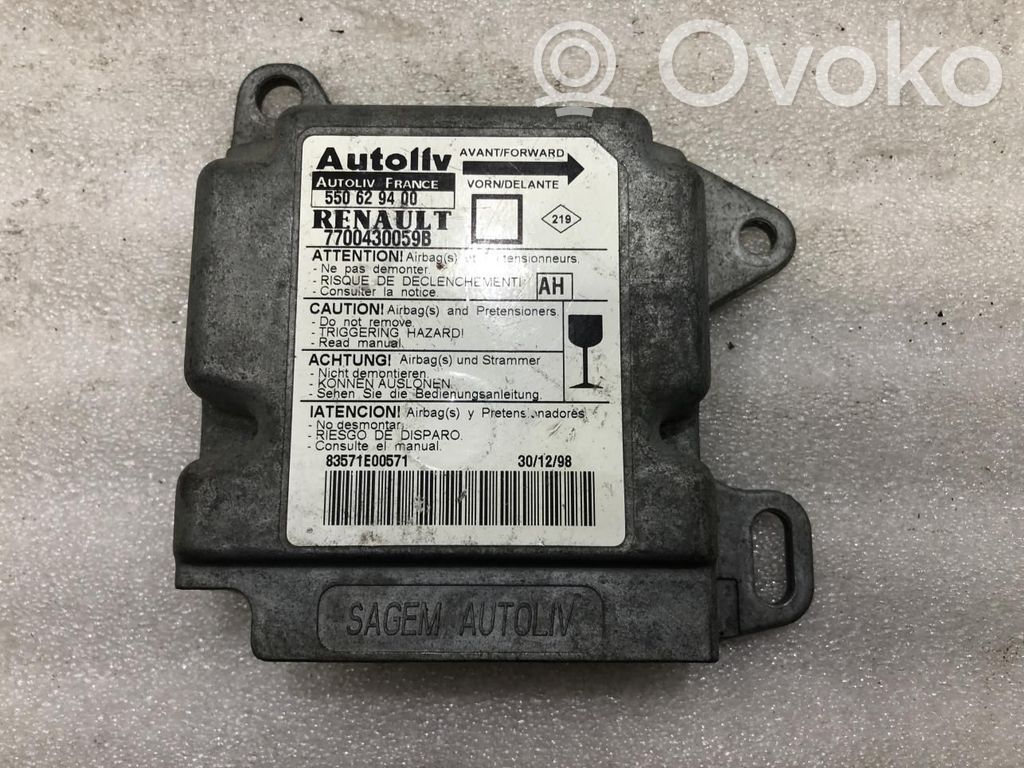 Renault Megane I Unitate/modul de comandă airbaguri 