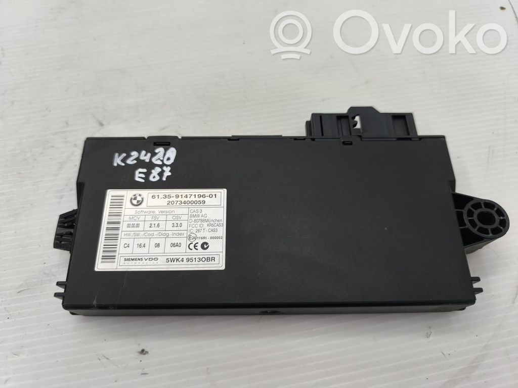BMW 1 E81 E87 CAS control unit/module 
