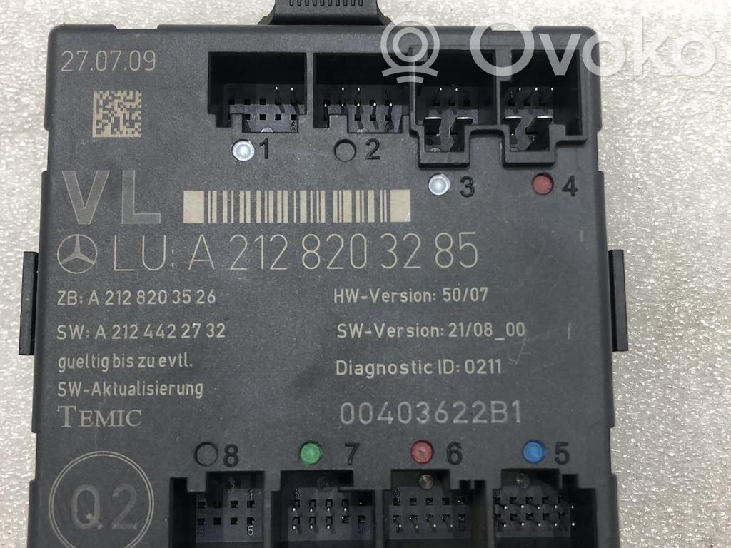 Mercedes-Benz E W212 Door control unit/module 