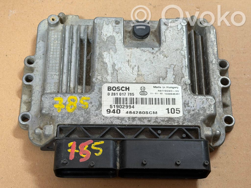 Alfa Romeo Giulietta Engine control unit/module 