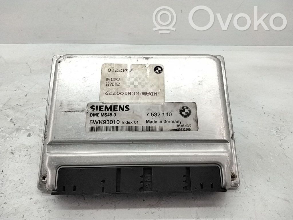 BMW 5 E60 E61 Variklio valdymo blokas 