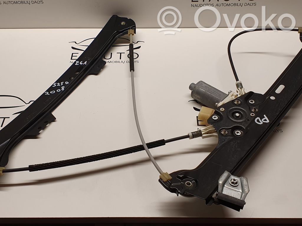 BMW 5 E60 E61 Front door window regulator with motor 