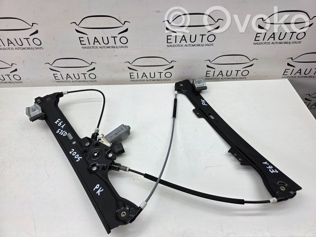 BMW 5 E60 E61 Front door window regulator with motor 