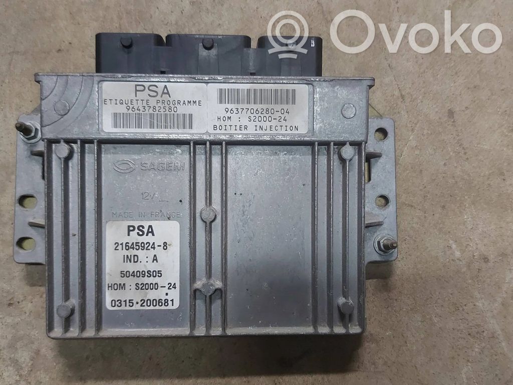 Citroen Berlingo Engine control unit/module 